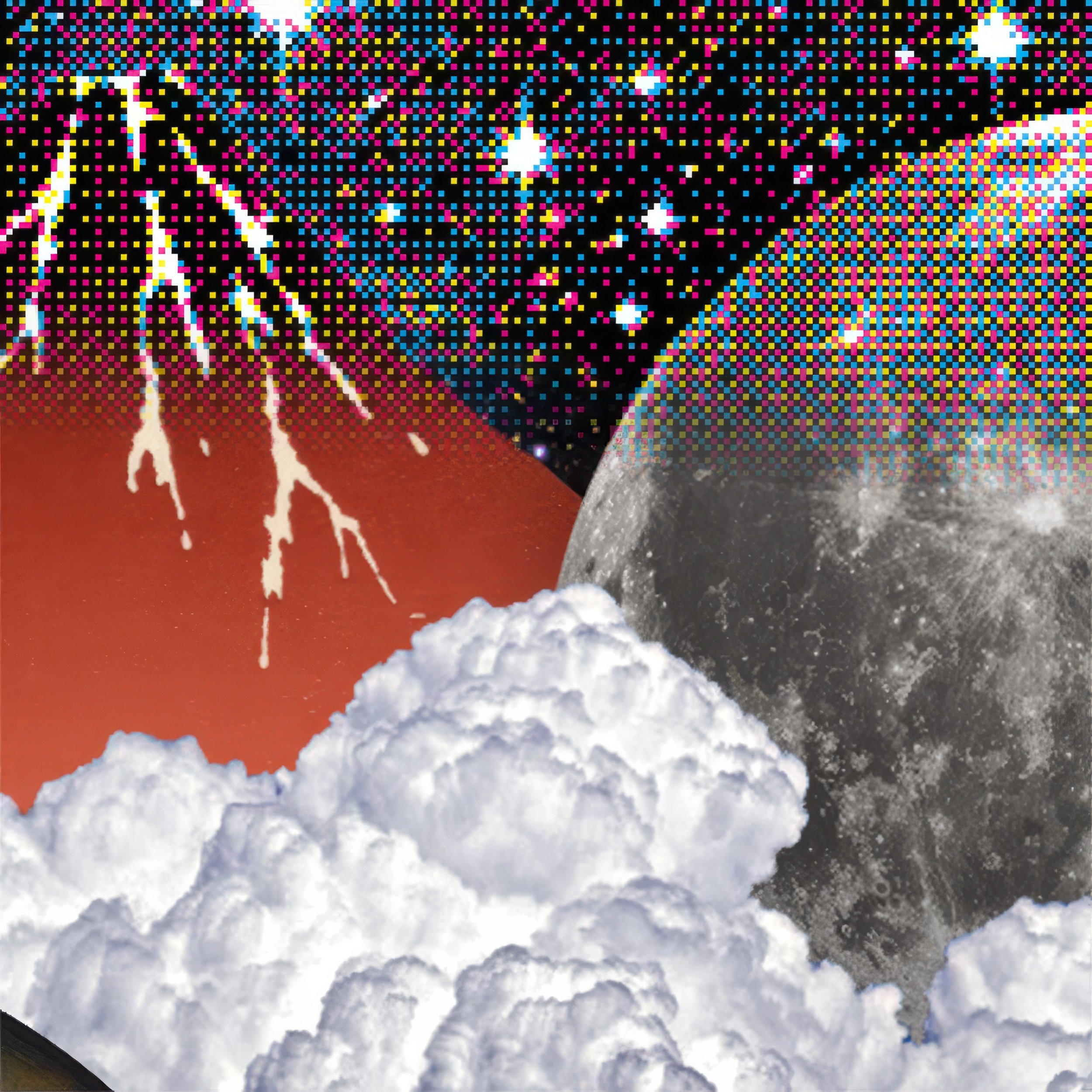 Dithered pattern translated into a knit-ready swatch